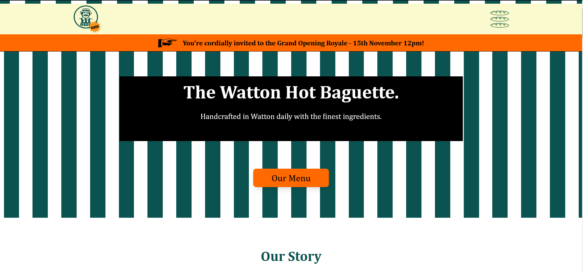 The Watton Hot Baguette